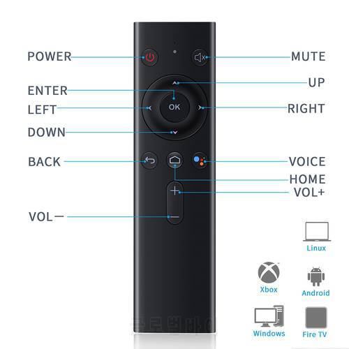 Q8 Bluetooth Voice Remote Control Wireless AI Voice Flying Squirrel Mouse TV Box Set -Top Box Remote Control Air Mouse Remote TV