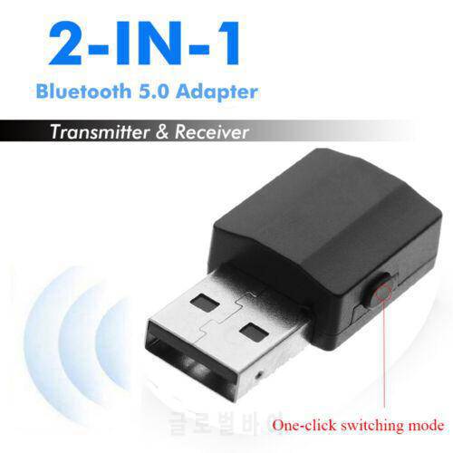 2in1 Receiver Transmitter Bluetooth-compatible Audio AUX RCA USB 3.5mm Jack for TV PC A2 Car Kit Wireless Adapter