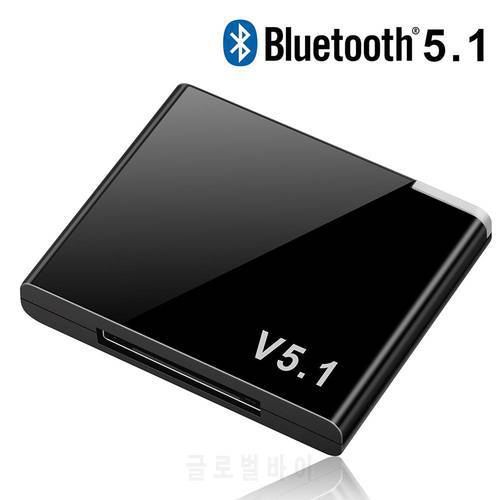 30 Pin Bluetooth 5.1 Audio Receiver A2DP Music Mini Wireless Adapter For iPhone iPod 30Pin Jack Analog Speaker