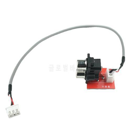 SOTAMIA AV Audio Lotus Socket To XH2.54MM Adapter Board RCA Front Stage Signal Adapter with Shielded Wire For Amplifier Audio