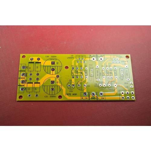 Free shipping 1 PCS power amplifier pcb LM1875 DIY PCB , Size:115*50 MM