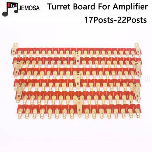 5PCS 17Post~22Post Turret Board Gold Plated DIY Project Audio Strip Board Tag Board Terminal Lug Board For Vacuum Tube Amplifier