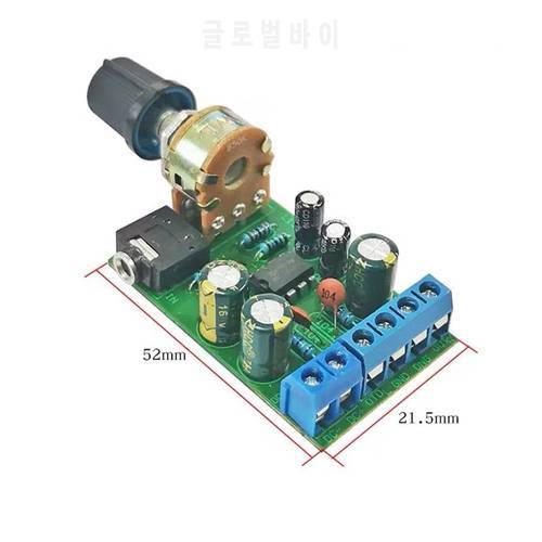 2*1.5W TDA2822 Audio Power Amplifier Board Stereo dual Channels Class D AMP Amplifiers 4-32ohm DC2V-12V