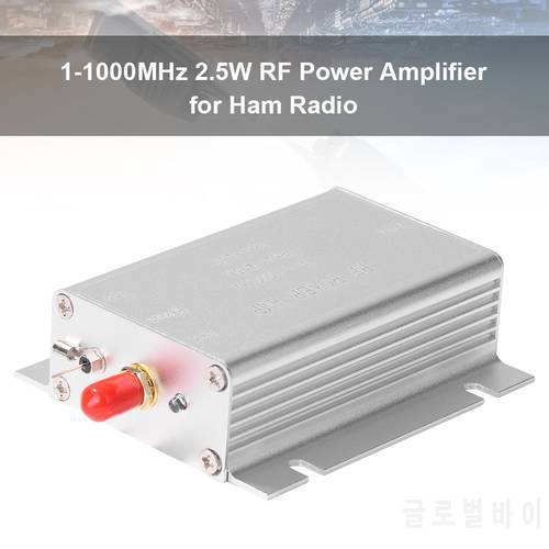 1-1000Mhz 2.5W RF Power Amplifier for HF FM Transmitter VHF UHF FM AMP Amateur Radio Wireless Remote Control Walkie-talkie