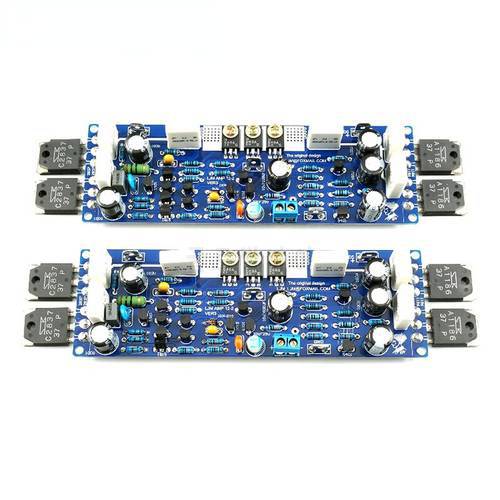 2PCS LJM Audio L12-2 200Wx2 Stereo HiFi High Power Amplifier 2 Channel Ultra-low Distortion Classic AMP DIY Kit Finished Board