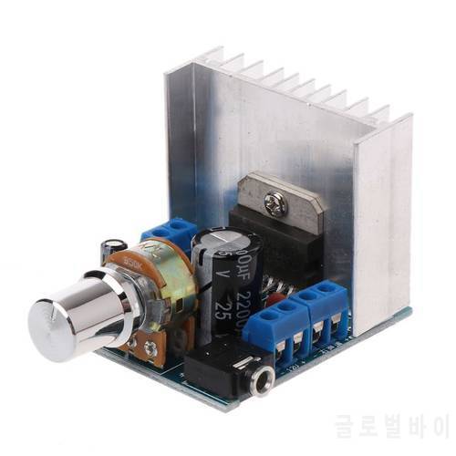 2x15W DC 9-15V TDA7297 Blue Dual Channel Digital Audio Power Amplifier Board Module