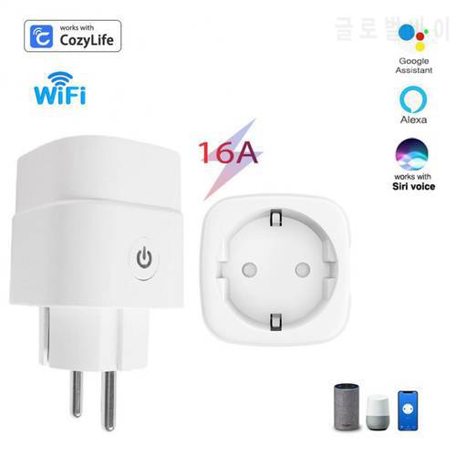 Cozylife APP16A FEU WIFI Smart Plug With Power Monitor Smart Home Wireless Socket Outlet Timer Plugs Work With Alexa Google Home