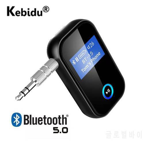 Bluetooth 5.0 Adapter 3.5mm Wireless Audio Adapter Receiver Car Bluetooth Receiver AUX Adapter Jack With Micr Handsfree For Car