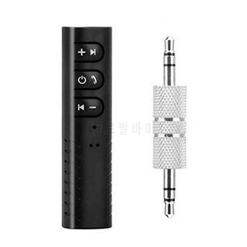 Bluetooth-compatible Receiver 5.0 Adapter Car Kits Hands-Free Car Transmitter with 3.5mm Jack Stereo Music Wireless Adapter