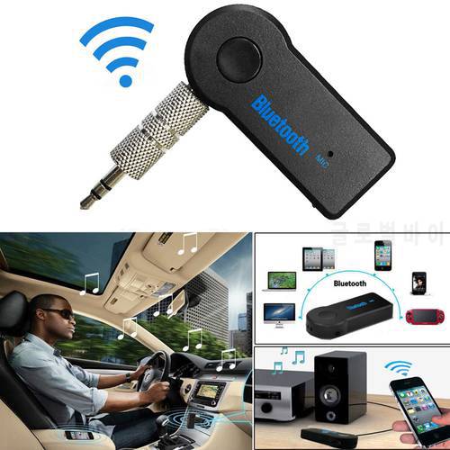 Bluetooth 3.5mm Phone AUX Audio MP3 Car Stereo Music Receiver Adapter With Mic Dropshipping Wholesale