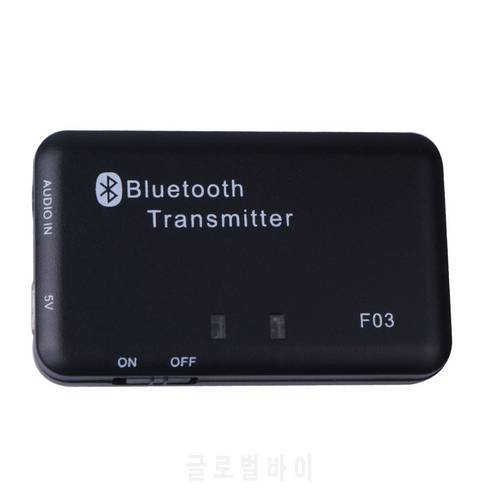Wireless Bluetooth Audio Transmitter Splitter Stereo Adapter A2DP Adapter Player Audio Stereo Aux 3.5mm for MP3 TV Mp4 PC