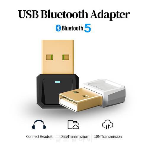 Bluetooth USB Adapter 5.0 Desktop Computer Transmitter Wireless Mouse Keyboard Speaker Printer Receiver Plug and play