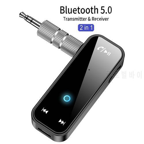 2 in1 Bluetooth 5.0 Transmitter Receiver Jack Wireless Adapter 3.5mm Audio AUX Adapter For Car Audio Music Aux Handsfree Headset