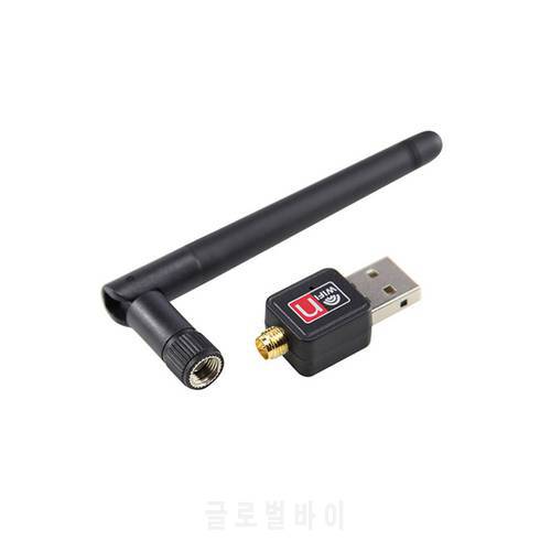 Wireless WiFi Network Card 150M USB 2.0 802.11 b/g/n LAN Antenna Adapter with Antenna for Laptop PC Mini Wi-fi Dongle