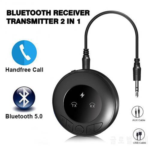B3 Bluetooth-compatible Receiver Transmitter OLED Display 2 In 1 Handsfree Calling Adapter Audio USB Dongle Wireless Adapter