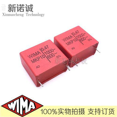 2PCS/5PCS/20PCS/Lot WIMA MKP10 0.47UF 1000V 1000v0.47UF foil film capacitor 470nF 1000V474 474 Foot distance 27.5MM