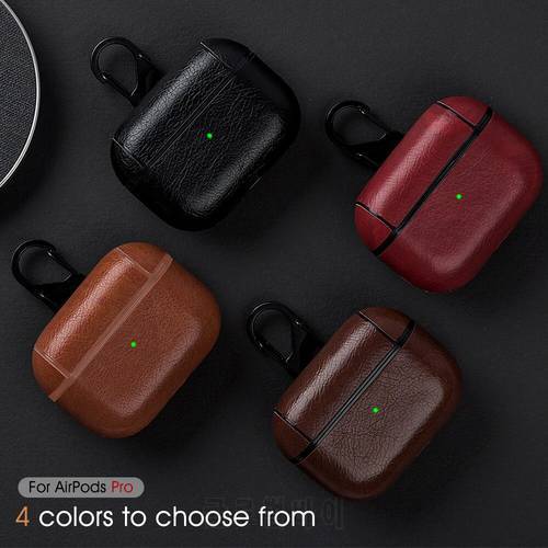 For Airpods Pro 2 Case Business PU Leather Earphone Protective Shell Wireless Headphone Cover For Apple Air Pod 3 Pro Case Funda