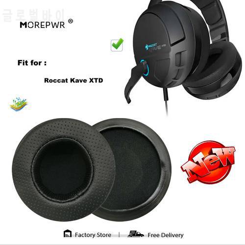 Replacement Ear Pads for Roccat Kave XTD Headset Parts Leather Cushion Velvet Earmuff Earphone Sleeve Cover