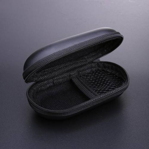 Oval Style EVA Headphone Carry Bag Hard For Power Beats PB In-Ear Earphone Pouches Storage Cases Black Box With Zipper Case