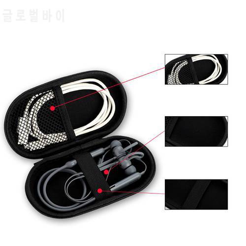 1 PC Portable Headphone Case Shockproof Storage Bag for Hua-wei Freelace for BeatsX/Honor Xsport Pro Headset Accessories