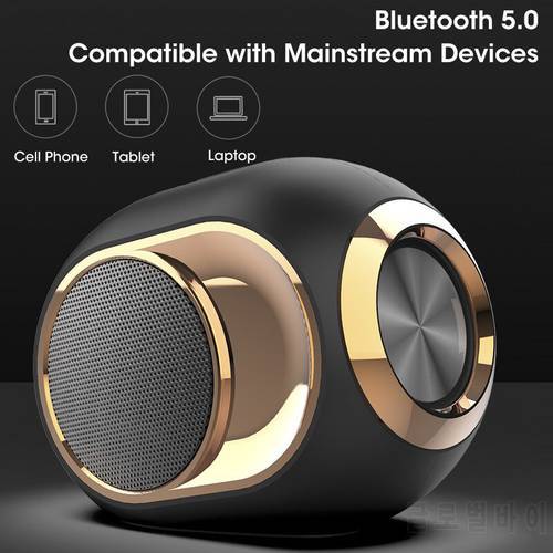 Niye Powerful Rock Bass Subwoofer Built-in HD Microphone Sound Box 8 Hours Listening Time Portable Bluetooth Wireless Speakers