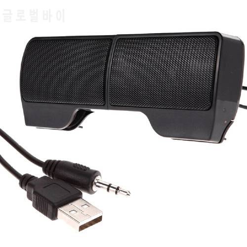 Portable Mini Clip USB Soundbar for Laptop / Desktop / Tablet PCBlack Soundbar Powered Bluetooth Speaker Subwoofer Sound New DVD