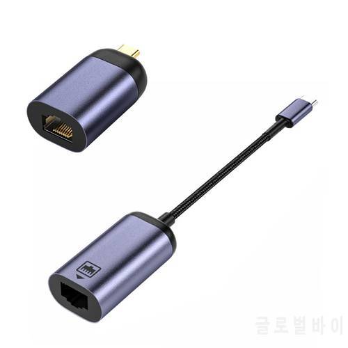 100Mbps Drive-free USB Ethernet Network Type-C to RJ45 Ethernet Network Card Connector Adapter Drive-free