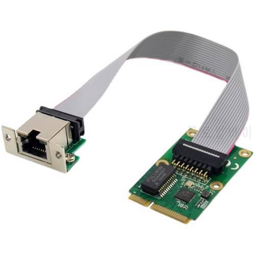 Network Cards Mini PCI-E Network Card 1000Mbps Gigabit Ethernet NIC RJ45 LAN Network Adapter for Computer PC RTL8111F