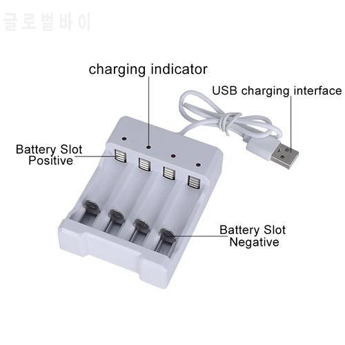 USB 18650 AAA and AA Battery Charger 4 Slots AC 110V 220V Dual For 18650 Charging Rechargeable Lithium Battery Charger