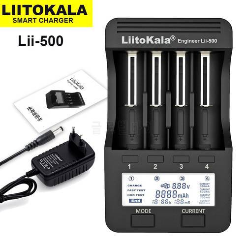 Liitokala Lii-500 Lii-402 Lii-202 Lii-100 Lii-400 Multifunction 18650 26650 21700 17355 18350 14500 AA AAA Battery Charger