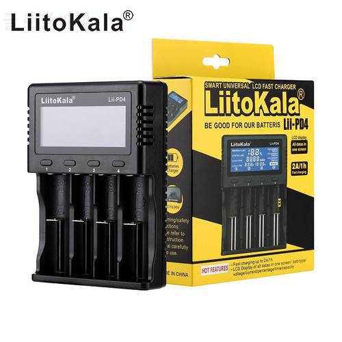 LiitoKala Lii-PD4 18650 Battery charger for 18650 26650 21700 18350 AAA AA 3.7v 3.2v 1.2v 1.5v of lithium NiMH battery