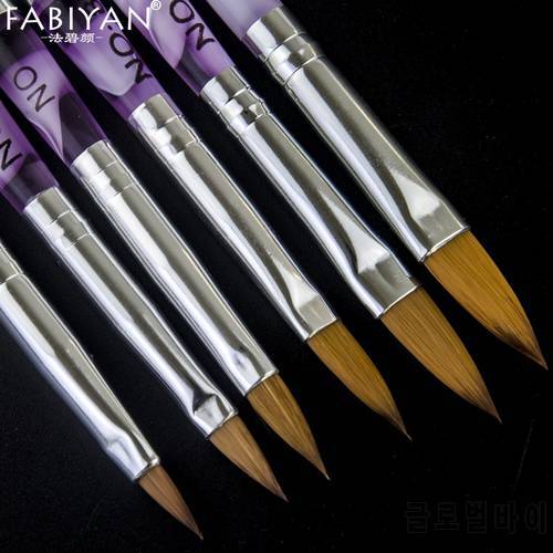 Detachable Gel Acrylic Decoration Carving Crystal Pen Brush Nail Art Painting Drawing Manicure Tools NO.2 4 6 8 10 12