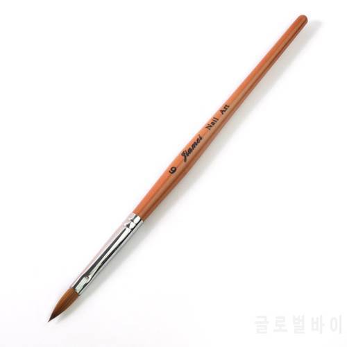 1pcs Kolinsky Sable Acrylic Brush Wood Pen Acrylic Powder Liquid Painting Painting Brushes Set Kit Manicure Tool