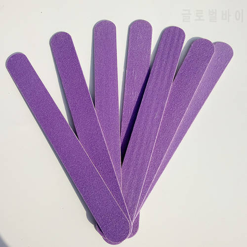 10pcs 150/150 purple Nail Files Wood Chips Nail Art File Nails Polish Tools Nail Accessories Blue Color Sanding File Buffer