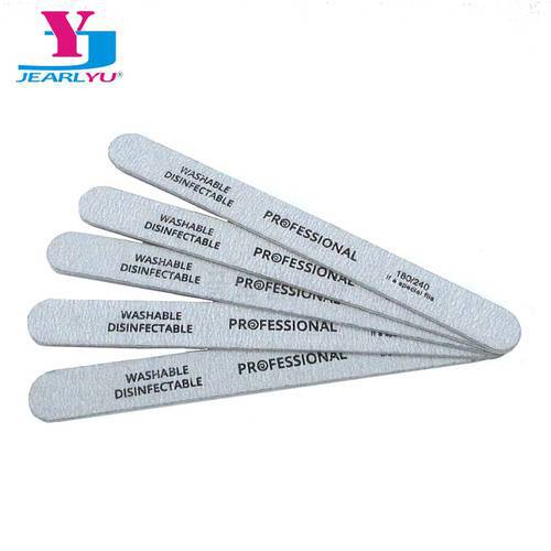 10pcs/lot Nail Files Brush Durable Buffing Grit Sand Fing Nail Art Accessories Professional Grey Sanding Nail Files For Manicure