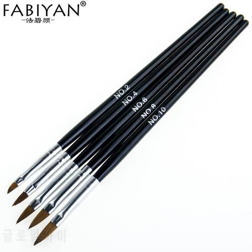 5 Size Nail Art Brush Drawing Painting Acrylic Crystal Carving Sculpture Dotting Pen Tips Manicure Tool Flower UV Gel Polish Set