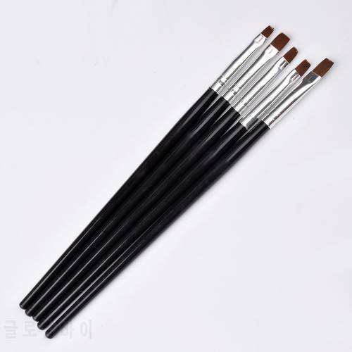 5Pcs/Set Professional Nail Art Pens UV Gel Nail Polish Drawing Liner Painting Nail Brush Set For DIY Manicure Brushes Kits Tools