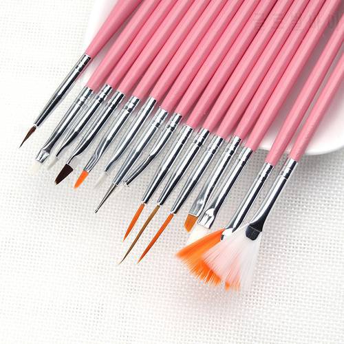15pcs/Lot Nail Art Design 3D Pen Nail Brush Set Dotting Pen Liner Dot Tools Drawing Painting Pen Polish Brushes