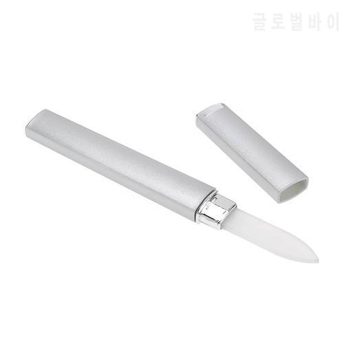 Chic Glass Nail File Buffer Crystal Nail Files Manicure Device Double Side Nail Sanding Polishing Buffing Tool With Barrel Box