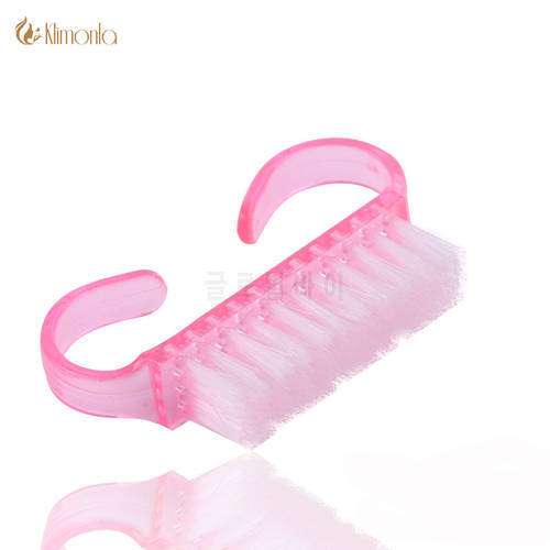 50Pcs/lot Nail Dust Plastic Manicure Clean Nail Brush Tools Pink Color For Acrylic & UV Gel Pedicure Tool Professional Brush