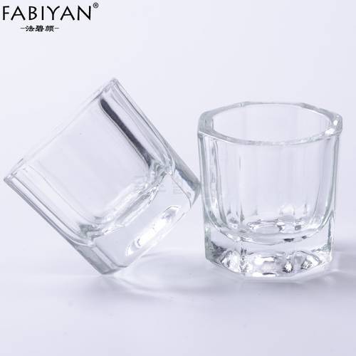 2PCS / Lot Glass Crystal Bowl Cup Dappen Dish Arcylic Powder Holder Container Tool Nail Art Manicure Salon