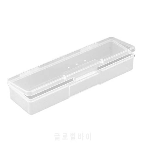 Plastic Translucent Nail Art Storage Box Manicure Tools Nail Dotting Drawing Pens Holder Container Manicure Organizer Case Box