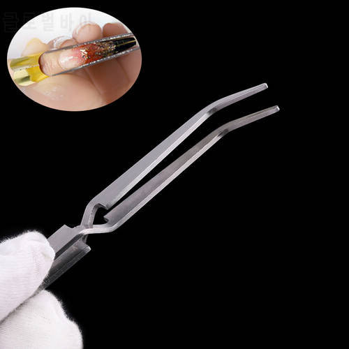 1pcs Nail Professional Tools Multi-Function Clip Stainless Steel Tweezers Acrylic Paillette Nipper Picking UV Gel Shaping Pinch