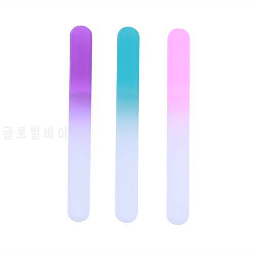 3pcs/Lot Durable Nail Files Crystal Glass Buffer Manicure Nail File Manicure Tools For 3 colors Nail Buffer Tool Wholesale