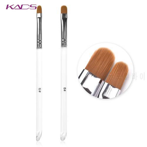 KADS Nail Art Brush Round Head UV Gel Nail Art Tips Extension Transparent Pen Professional Painting Drawing Manicure Tool