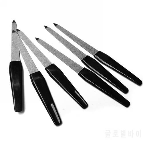 5pcs Metal Double Sided Nail Files Plastic Handle Nail Files DIY Pro Beauty Tools Professional Nail Files Pedicure Manicure Tool