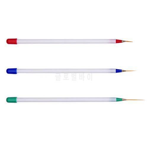 3 PCS / 1 Set Professional Nail Art Brush Nail Art Tool Detail Drawing Brush Pen Liner Striper