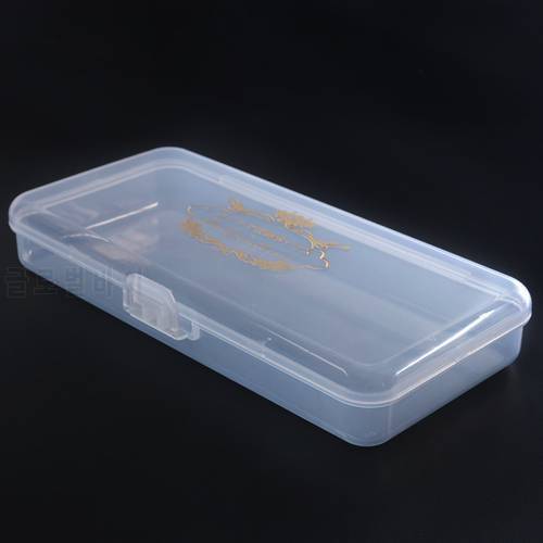 1Pc Clear Empty Nail Art Storage Box Drill Bit Holder Organizer Manicure Makeup Tool Container Nail Accessory Display Case SA878