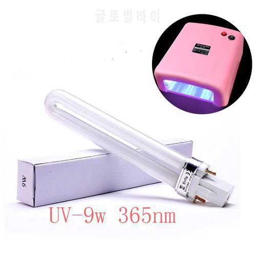 Lamp for drying nails 4 pcs. 9 watts nail dryer, UV lamp tube replacement tube Art books Varnish for nails manicure