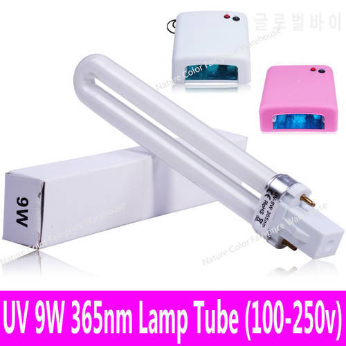 Buy 3 Get 10% Off: 9W Replaceable UV Lamp Tube Bulb Lampe for 9w 36w uv Gel Curing Machine UV-9W 365nm Lamparas Gel Polish Dryer